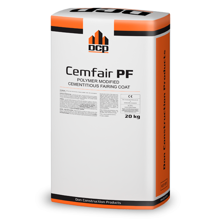 DCP Cemfair PF - One component polymer modified shrinkage compensated cementitious fairing coat repair mortar