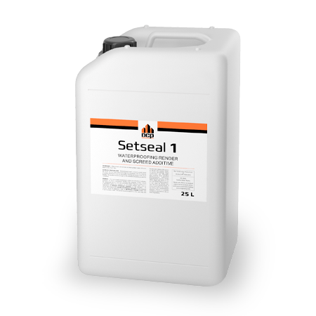 DCP Setseal 1 - Waterproofing render and screed additive