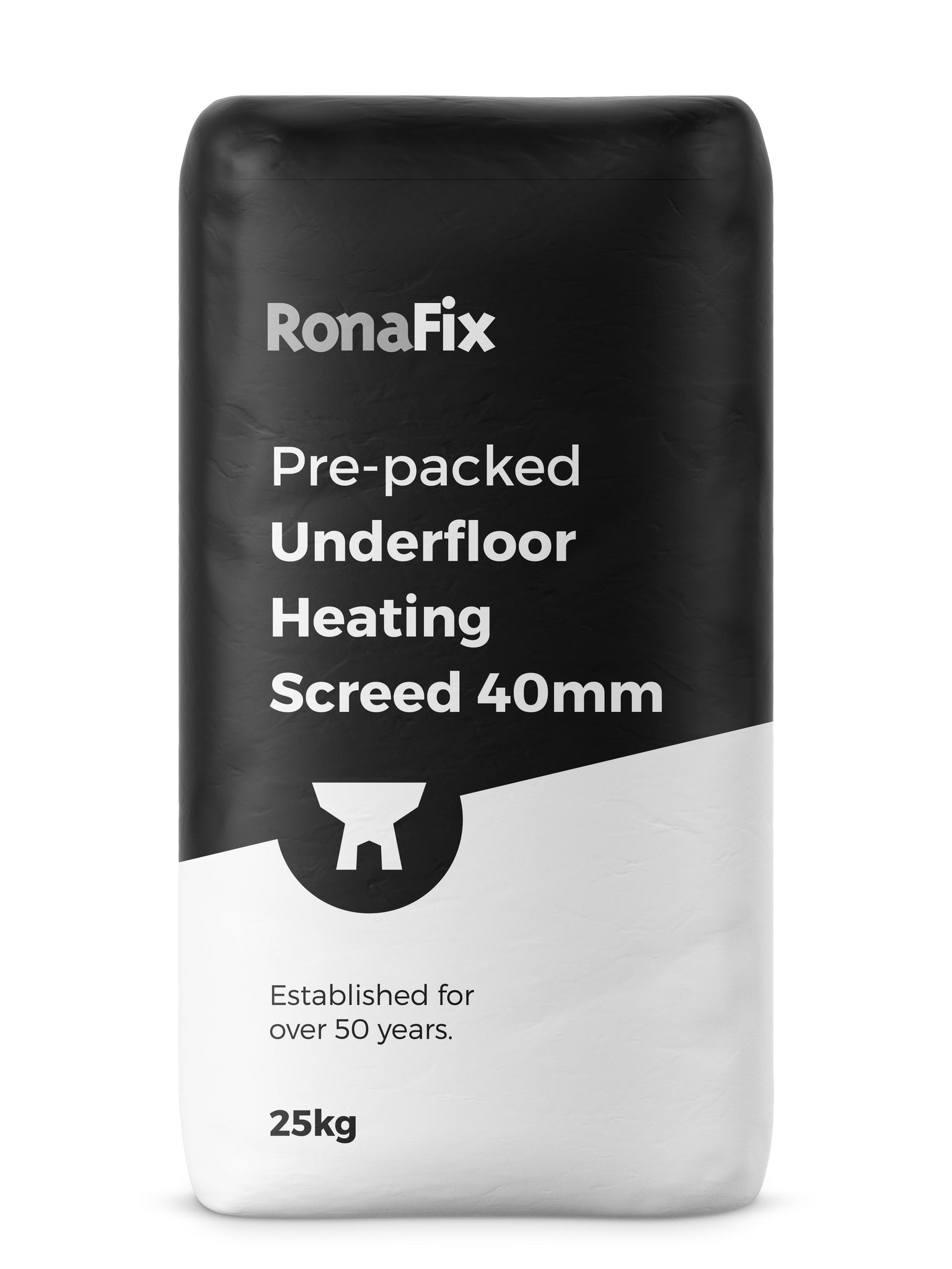 Ronafix Pre-packed Underfloor Heating Screed 40mm - Waterproof screed - 25Kg